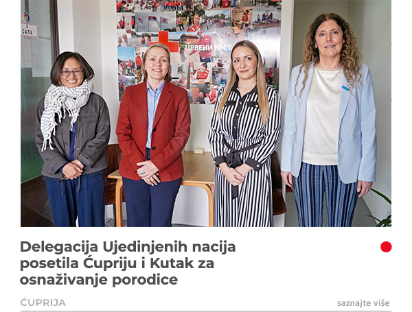 Delegacija Ujedinjenih nacija posetila Ćupriju i Kutak za osnaživanje porodice